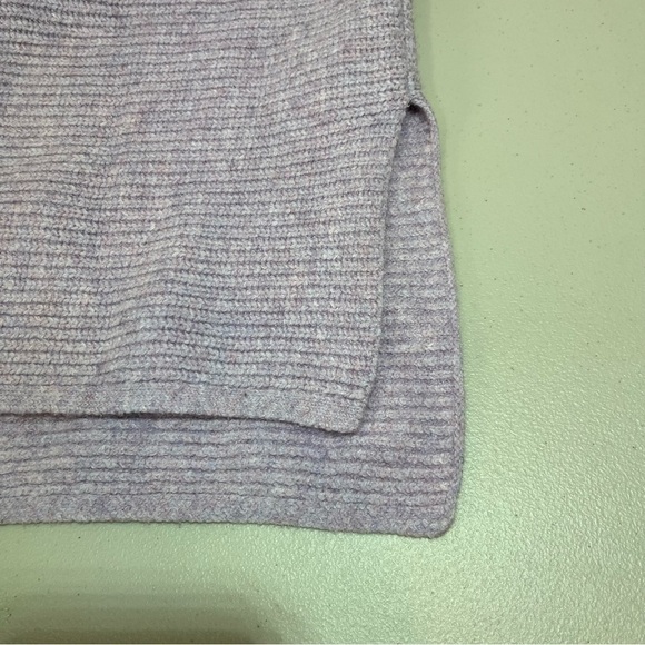 Old Navy Sweater Womens Small Medium Purple Ribbed 3/4 Sleeve Hoodie Sweater - Picture 11 of 12